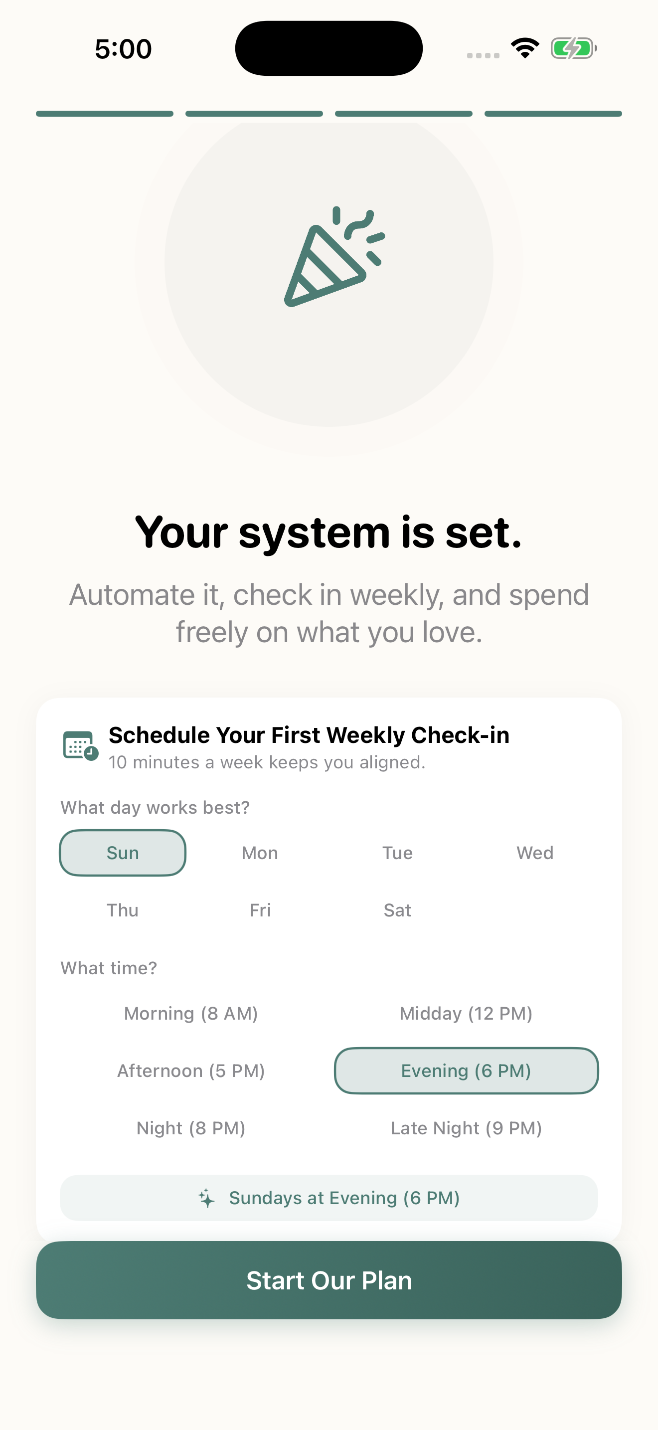 Weekly Money Meeting